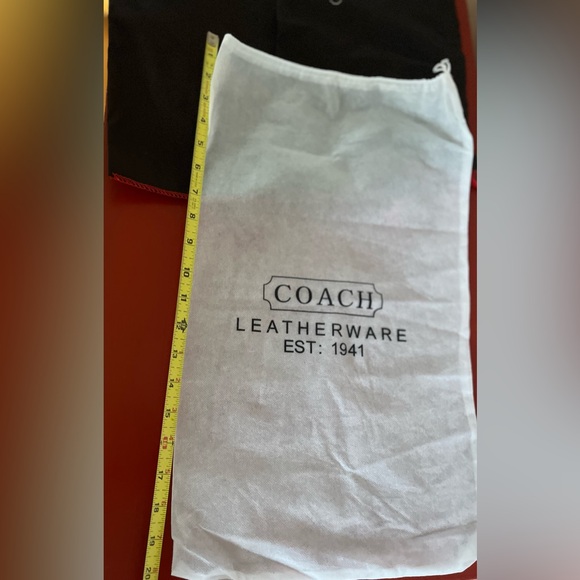 Coach Dust Bags Bundle of three. 2 Dk Brown/Red Trim 1 white. Price for All 3.🥳💰 - Picture 9 of 12